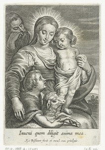 Heilige familie met Johannes de Doper en lam