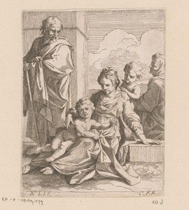 Heilige familie met Johannes en Elisabeth
