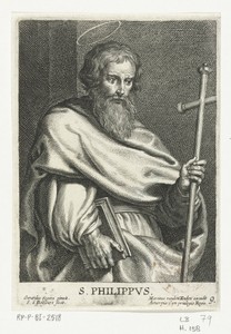 Heilige Filippus met kruisstaf