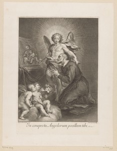 Heilige Filippus Neri aanschouwt het portret van Maria