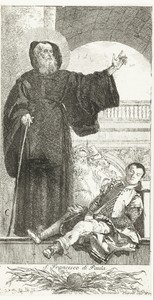 Heilige Franciscus van Paola geneest door duivel bezeten man