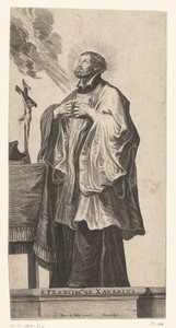 Heilige Franciscus Xaverius met crucifix