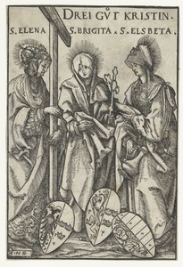 Heilige Helena, heilige Brigita van Zweden en heilige Elisabet van Hongarije als drie beste christelijke vrouwen