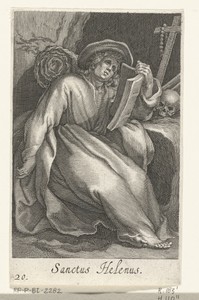 Heilige Helenus als kluizenaar