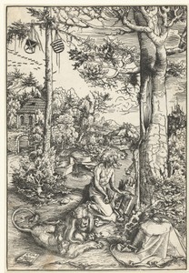 Heilige Hieronymus als boeteling