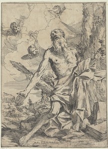 Heilige Hieronymus als boeteling in de woestijn