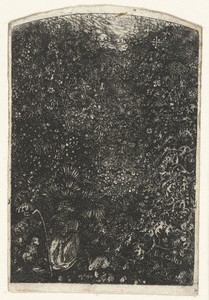 Heilige Hieronymus in landschap