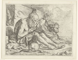 Heilige Hieronymus lezend