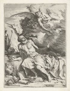 Heilige Hieronymus met de engel