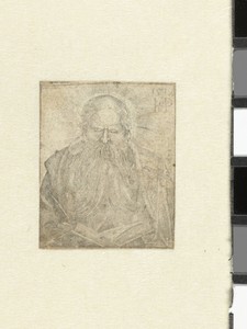 Heilige Hieronymus schrijvend in een boek