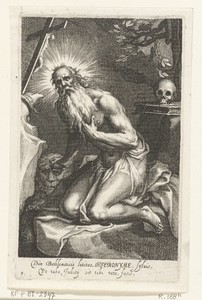 Heilige Hiëronymus van Betlehem als kluizenaar