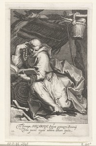 Heilige Hilarion de Grote als kluizenaar