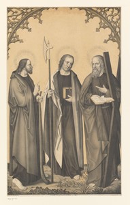 Heilige Jacobus de jongere, Mattheus en Andreas