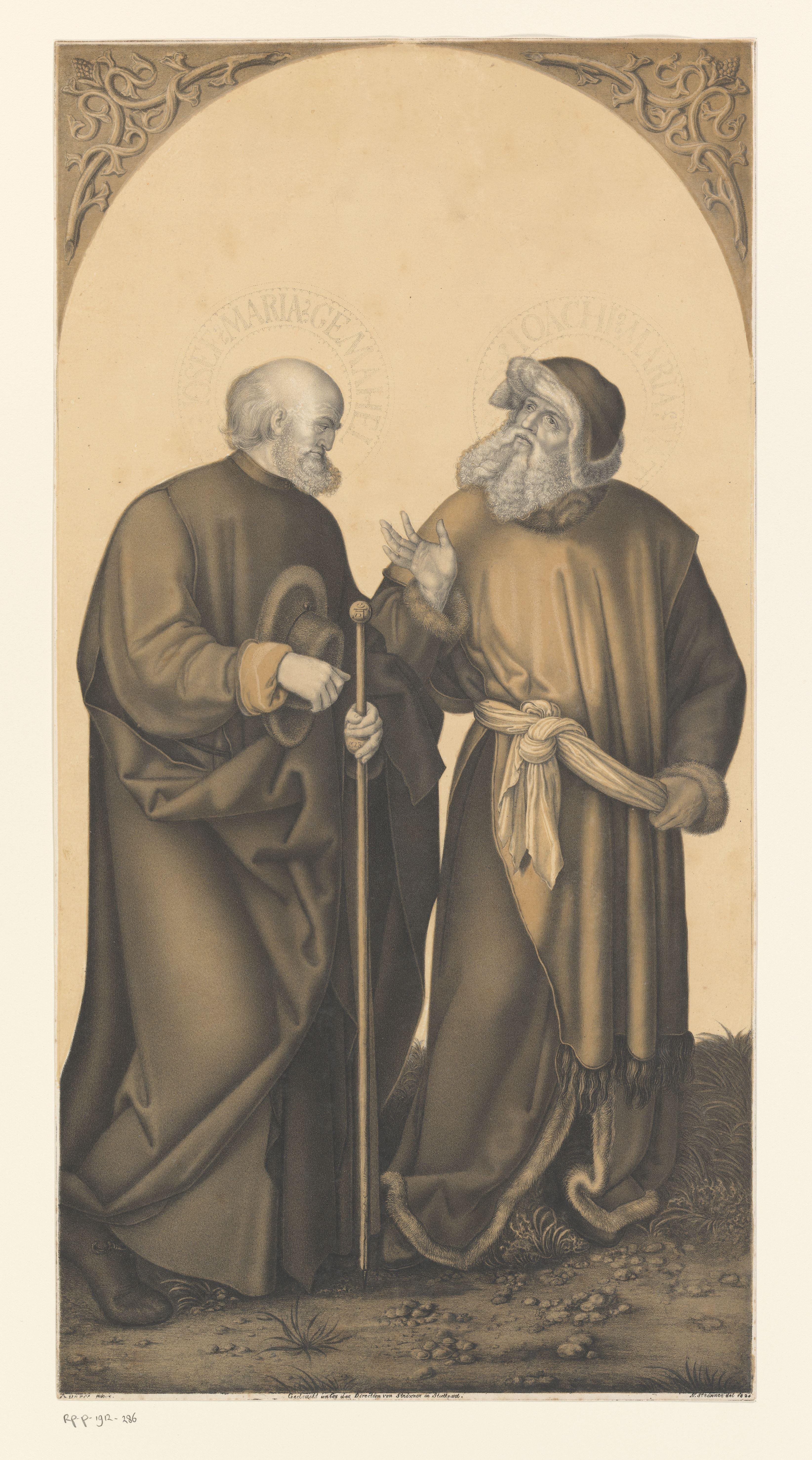 Heilige Jozef en Joachim by Johann Nepomuk Strixner