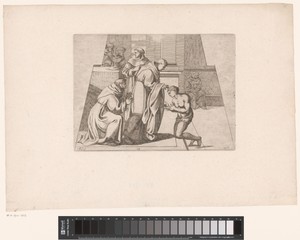Heilige Juan Diego ontvangt de Franciscaner pij
