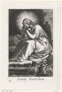 Heilige Julia Eustochium als kluizenares