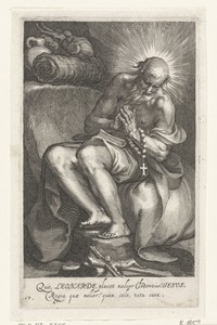 Heilige Leonardus van Noblat als kluizenaar