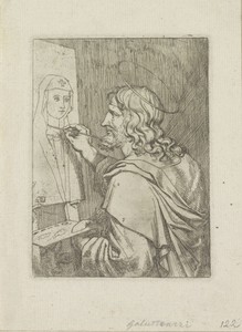 Heilige Lucas voor een schildersdoek