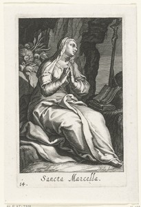Heilige Marcella van Rome als kluizenares