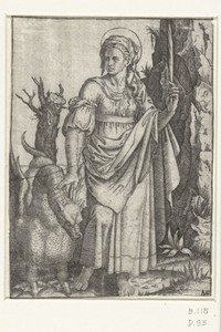 Heilige Margareta van Antiochië met draak
