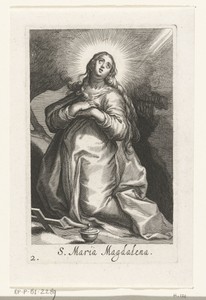 Heilige Maria Magdalena als kluizenares