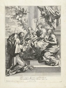 Heilige Martina aan de voeten van Maria