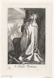 Heilige Paula van Rome als kluizenares