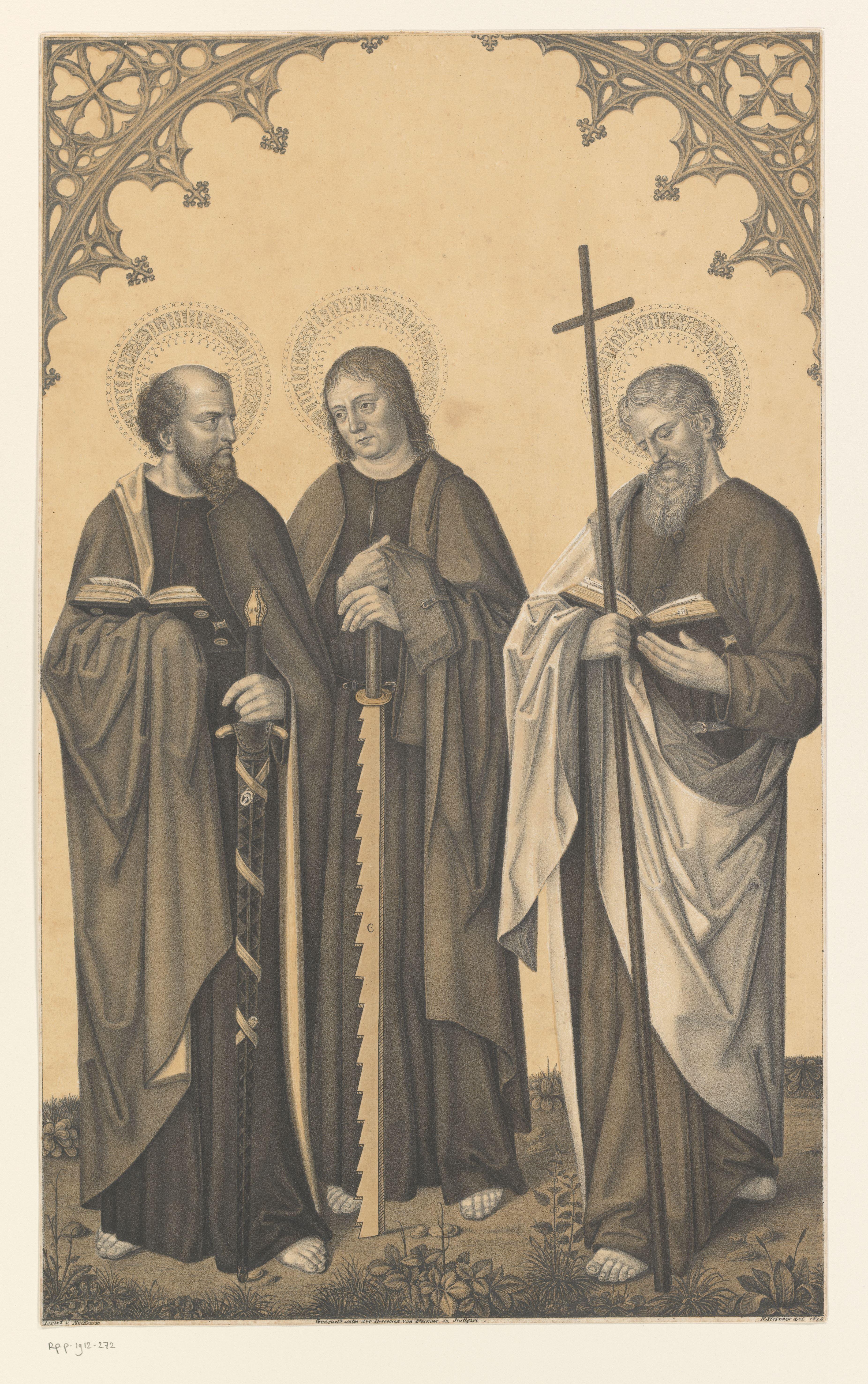 Heilige Paulus, Simon en Filippus by Johann Nepomuk Strixner