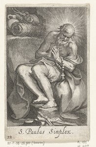 Heilige Paulus van Egypte als kluizenaar