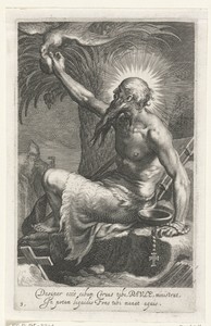 Heilige Paulus van Thebe als kluizenaar
