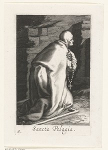 Heilige Pelagia van Antiochië als kluizenares