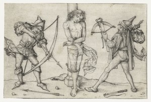 Heilige Sebastiaan met boogschutters