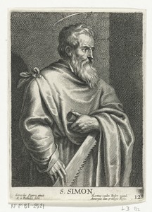 Heilige Simon Zelotes met zaag