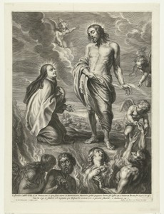 Heilige Teresa voor Christus als voorspraak voor zielen in het vagevuur