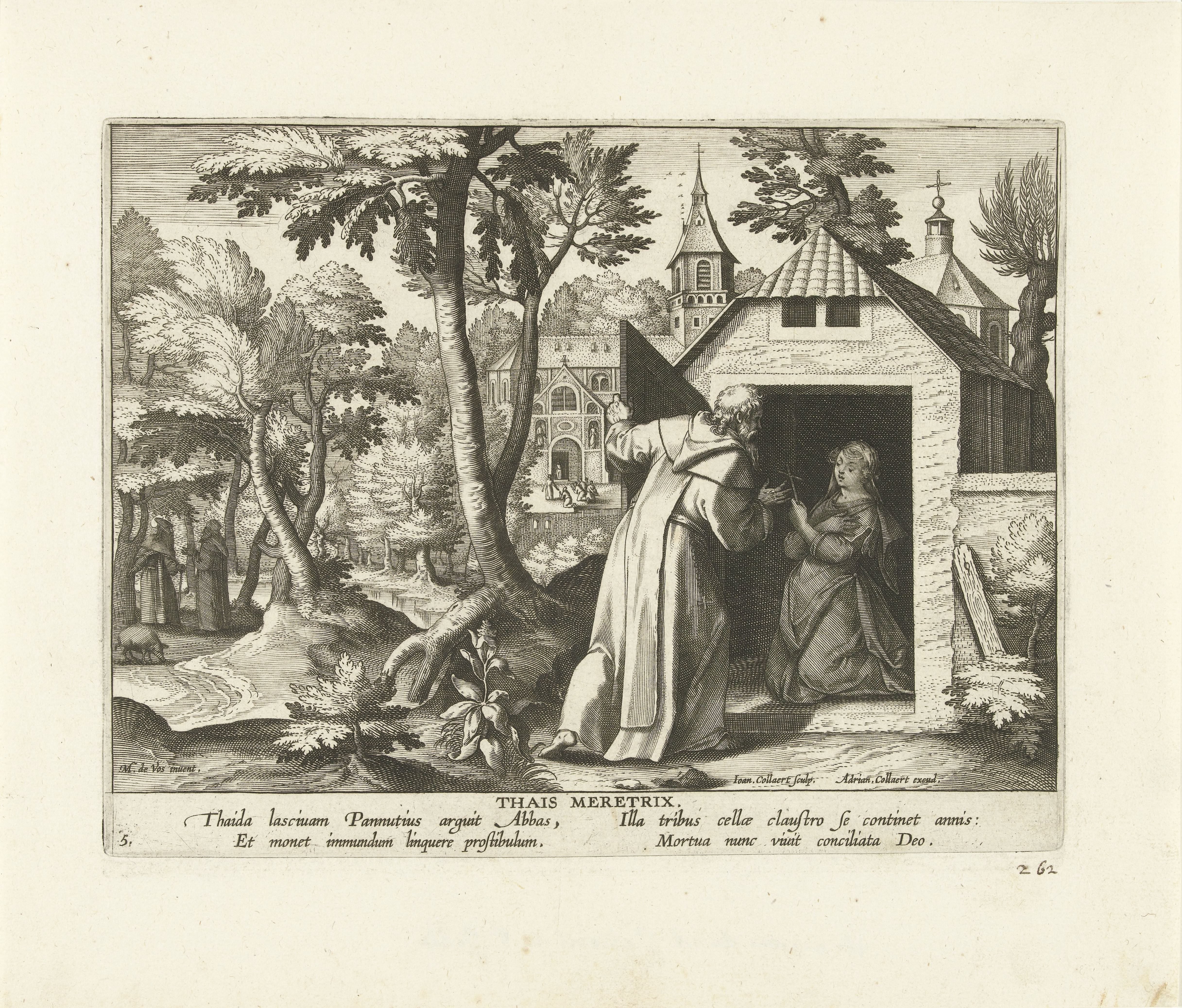 Heilige Thais van Egypte by Jan Collaert (II)