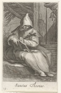 Heilige Theonas als kluizenaar