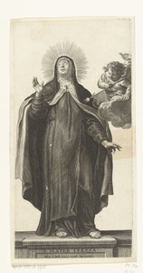 Heilige Theresia van Avila en engel met gloeiende pijl
