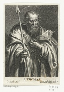 Heilige Thomas met speer