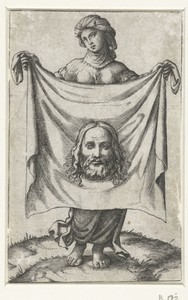 Heilige Veronica met zweetdoek (sudarium) met gelaat van Christus