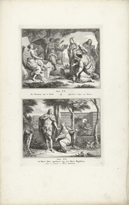 Heilige vrouwen bij het graf en
Christus verschijnt aan Maria Magdalena (Noli me tangere)