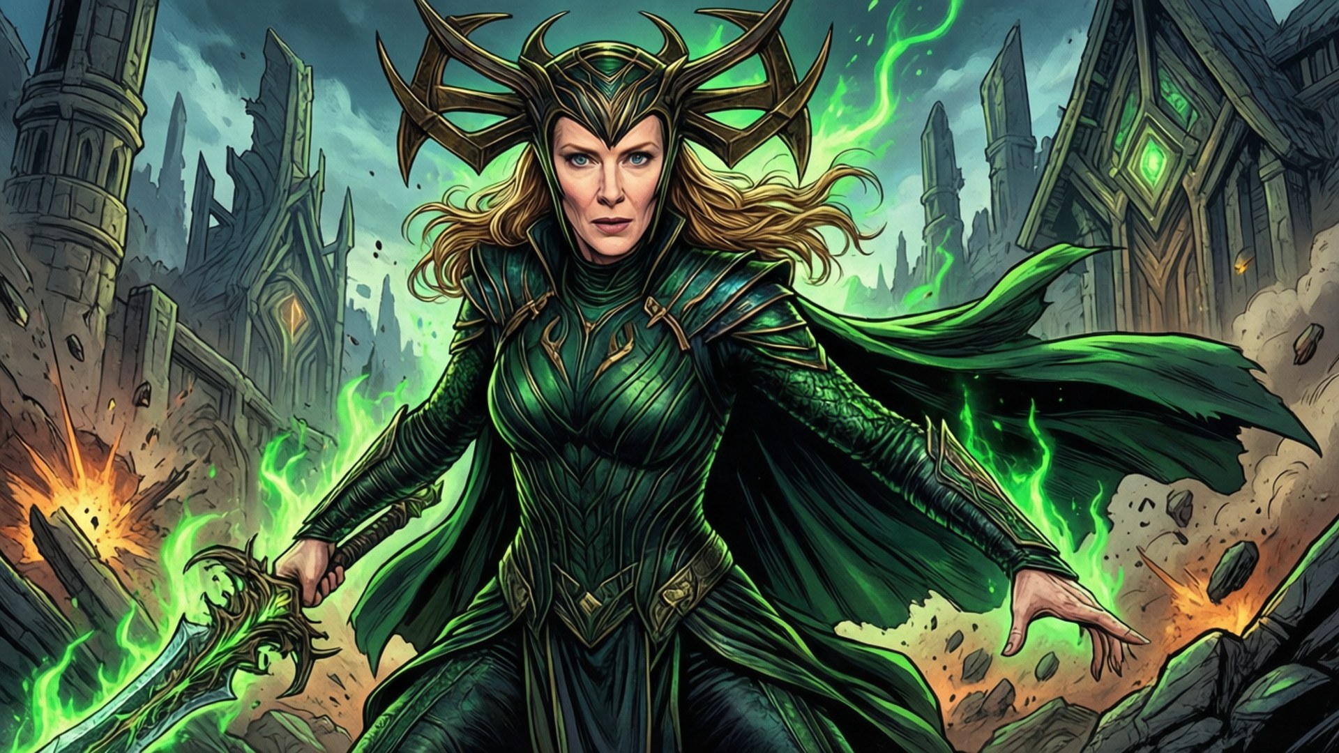 Hela's Wrath by Wallpapers.art Studio