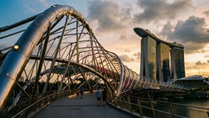 Helix Bridge Golden Hour