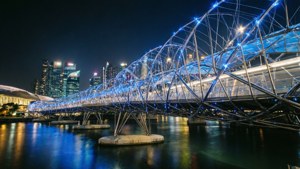 Helix Bridge Night