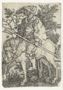 Hellebaardier te paard