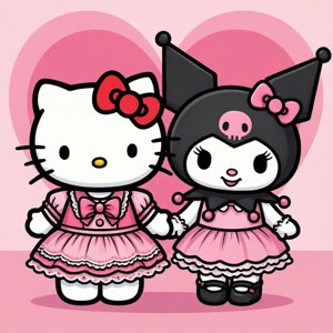 Hello Kitty and Mimmy