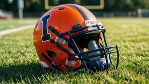 Helmet on Turf
