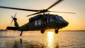 Helo Over Water