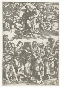 Hemelvaart van Maria met apostelen