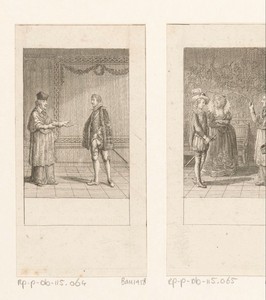 Hendrik I van Guise in gesprek met Karel van Lotharingen