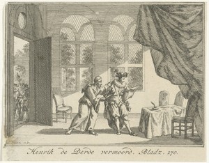 Hendrik III vermoord door een monnik, 1589